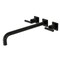Kingston Brass KS6040CML Wall Mount Tub Faucet, Matte Black KS6040CML - alternate 1